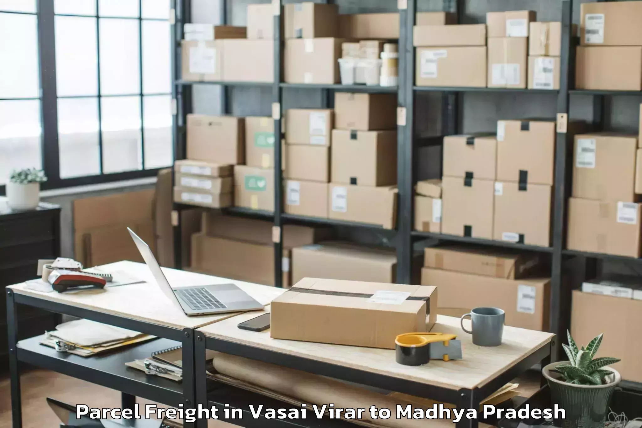 Book Your Vasai Virar to Guna Parcel Freight Today